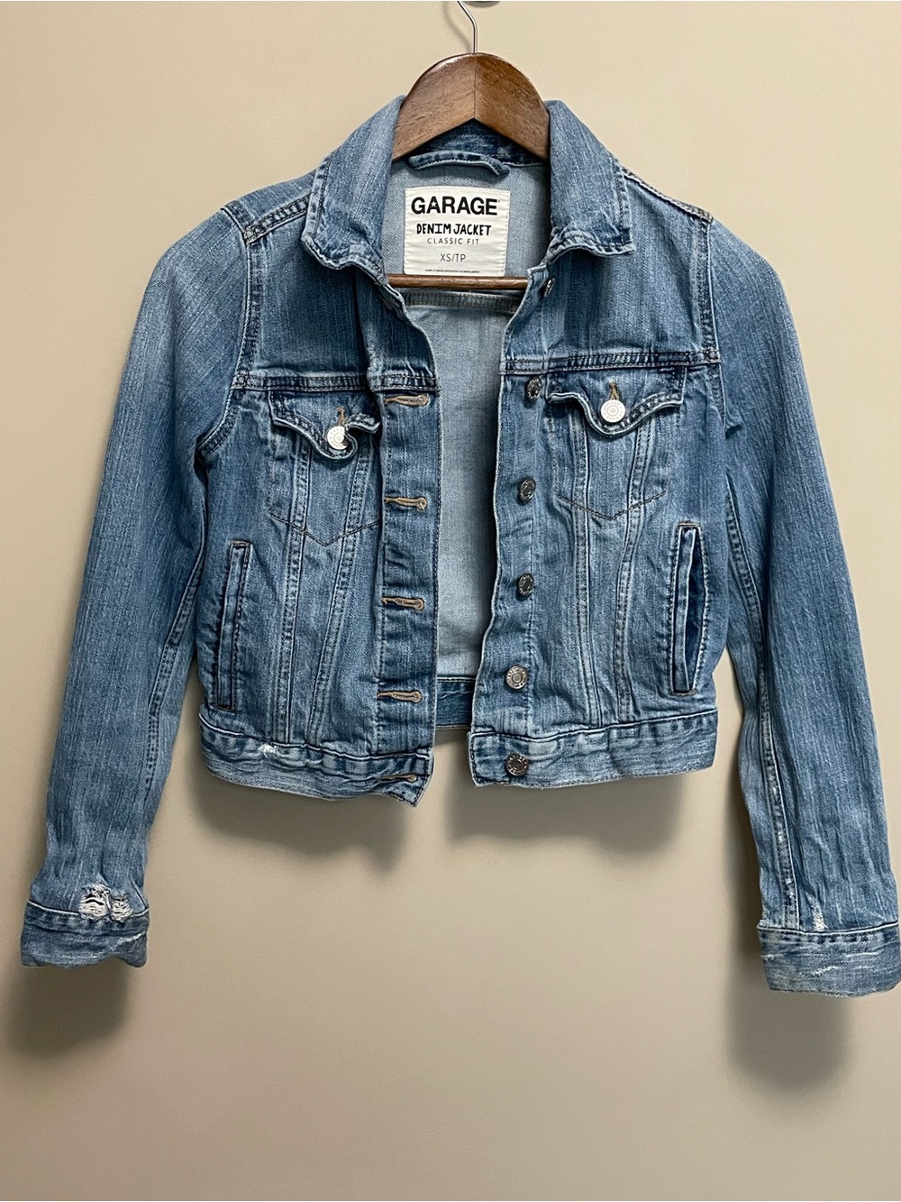 Garage Denim Jean Jacket classic Fit Women’s XS